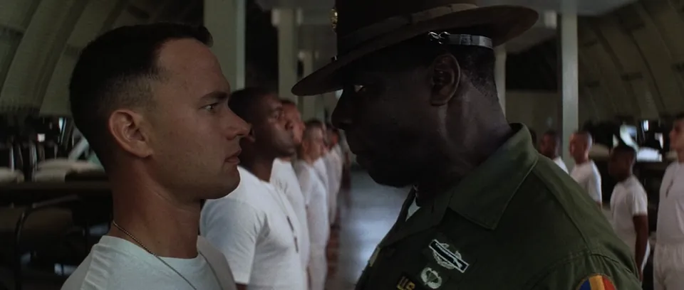 Frame from Forrest Gump